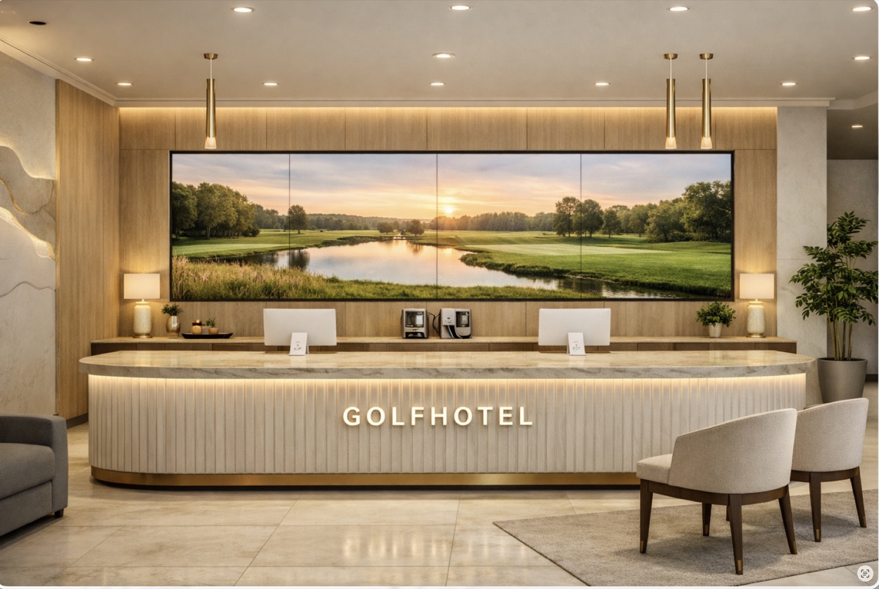 Recepce připravovaného Golf Hotelu Nitra